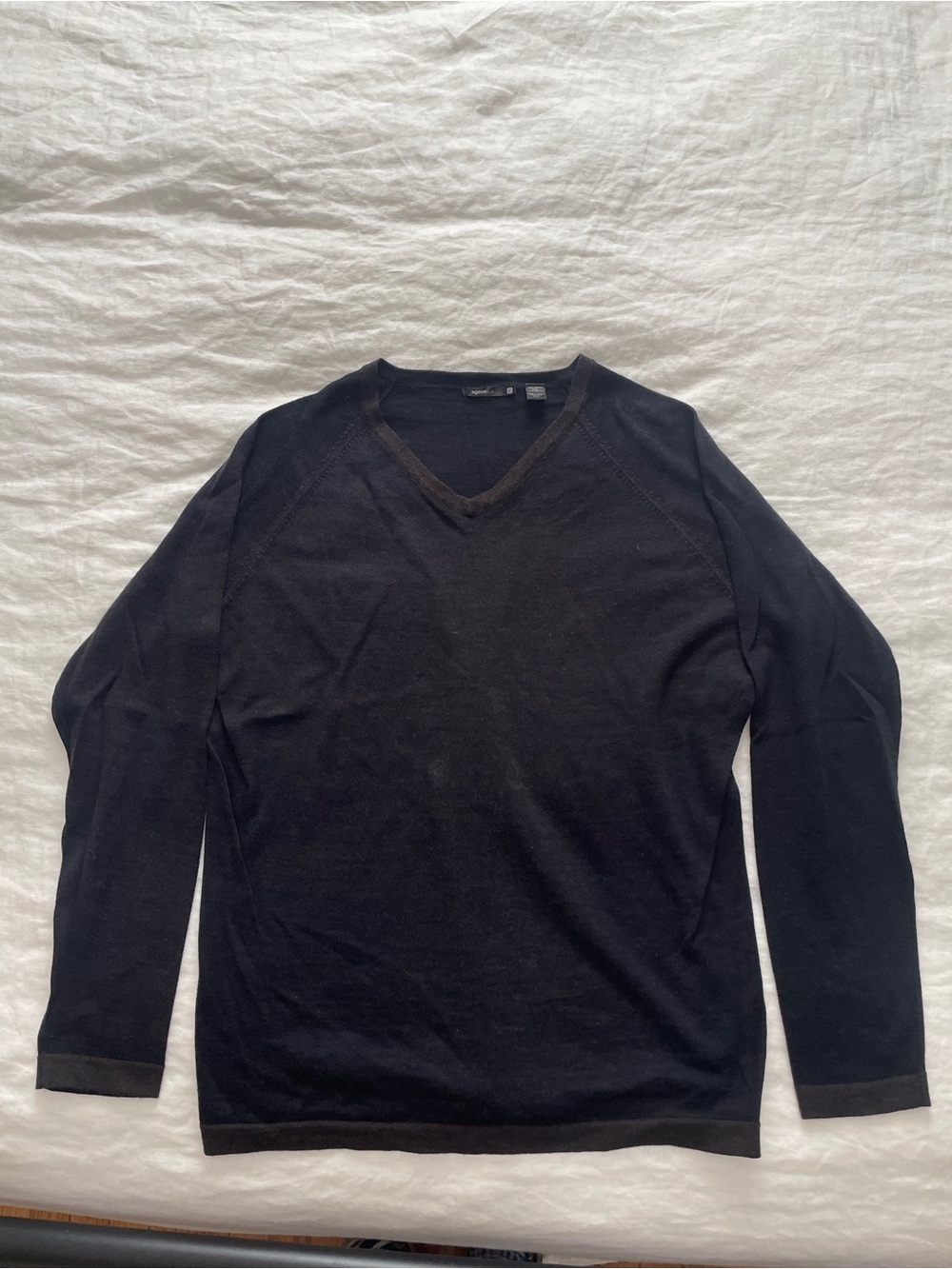Agave Men's Black V-Neck Sweater